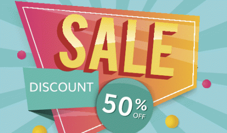 Sale banner 50% off